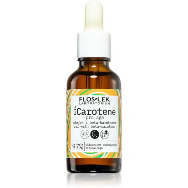 FlosLek Laboratorium Beta Carotene vyživující olejové sérum pro zpevnění pleti 30 ml