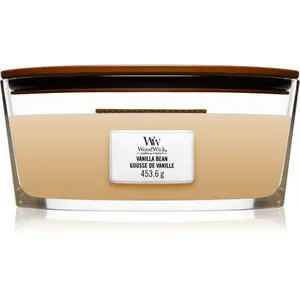 Woodwick Vanilla Bean vonná svíčka s dřevěným knotem (hearthwick) 453.6 g