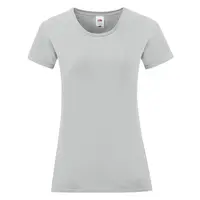 Iconic Grey Women's T-shirt in combed cotton Fruit of the Loom