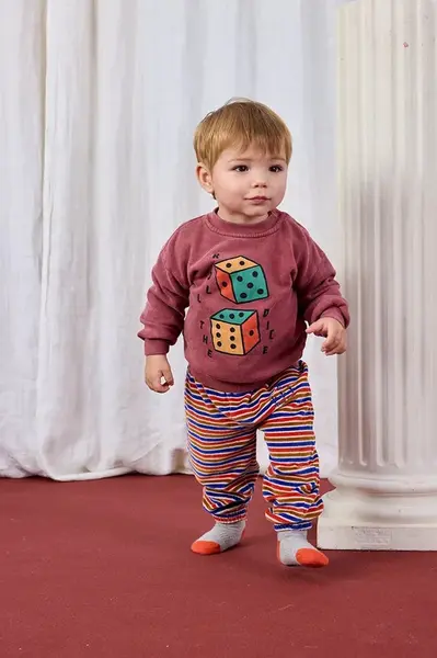 Bavlnená mikina pre bábätká Bobo Choses Roll The Dice