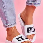 Dámske šľapky Big Star Contrast logo