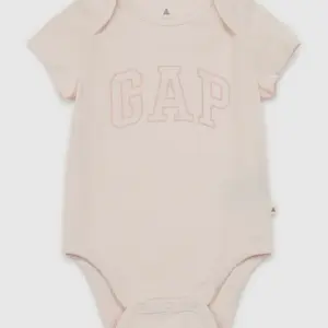 Ružové dievčenské baby body s logom GAP Brannan