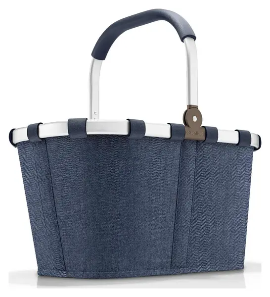 Skladací nákupný košík Reisenthel Carrybag Herringbone Dark Blue
