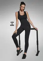 Bas Bleu MOVEMENT sports pants with stitching on the knees and pockets