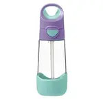 B.BOX Fľaša na pitie so slamkou lilac pop 9m+ 450 ml