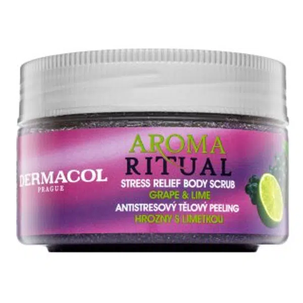 Dermacol Aroma Ritual telový peeling Stress Relief Body Scrub Grape & Lime 200 g