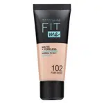 Maybelline Fit Me! Foundation Matte + Poreless tekutý make-up so zmatňujúcim účinkom 102 Fair Ivory 30 ml