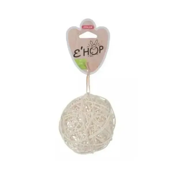 ZOLUX Ehop hračka hlodavec guľa z prírodného ratanu