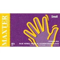 MAXTER UR bezprašné nitrilové rukavice veľkosti S 100 ks