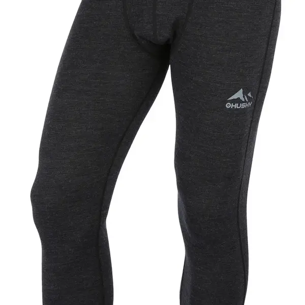 Husky Merea M XXL, black Merino termoprádlo kalhoty