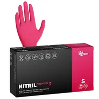 Silné nitrilové rukavice Espeon Nitril Premium 3 - 100 ks, červené, velikost S (100158) + dárek zdarma