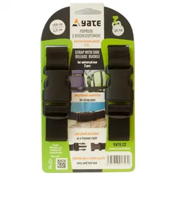 Yate Popruh s rychlosponou černá Doplňky