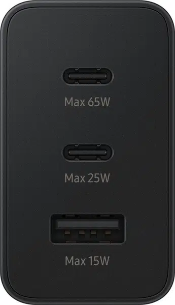 Cestovní nabíječka EP-T6530NBE Samsung Trio 65W, black