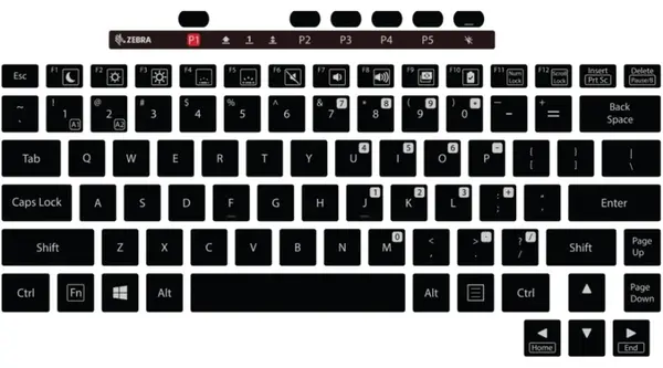 Zebra KYB-ET8X-2IN1-ES1-01 keyboard, ES
