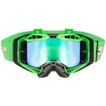 Motokrosové brýle LS2 Aura Pro Black H-V Green iridiové sklo