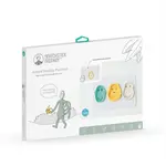 Matchstick Monkey Animal Snack Mat jídelní sada pro děti Monkey, Lion & Giraffe 3 ks