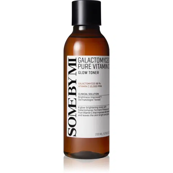Some By Mi Galactomyces Pure Vitamin C Glow Toner zklidňující tonikum pro rozjasnění pleti 200 ml