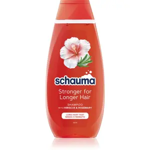 Schwarzkopf Schauma Stronger For Longer Hair posilující šampon pro dlouhé vlasy Hibiscus & Rosemary 400 ml