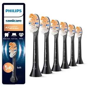 Philips Sonicare Premium All-in-One HX9096/88 náhradní hlavice pro zubní kartáček Black 6 ks