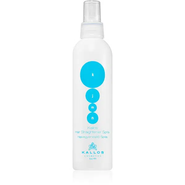 Kallos KJMN Professional Straightener Spray sprej pro tepelnou úpravu vlasů 200 ml
