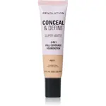 Revolution Conceal & Define matující make-up odstín F5NW 23 ml