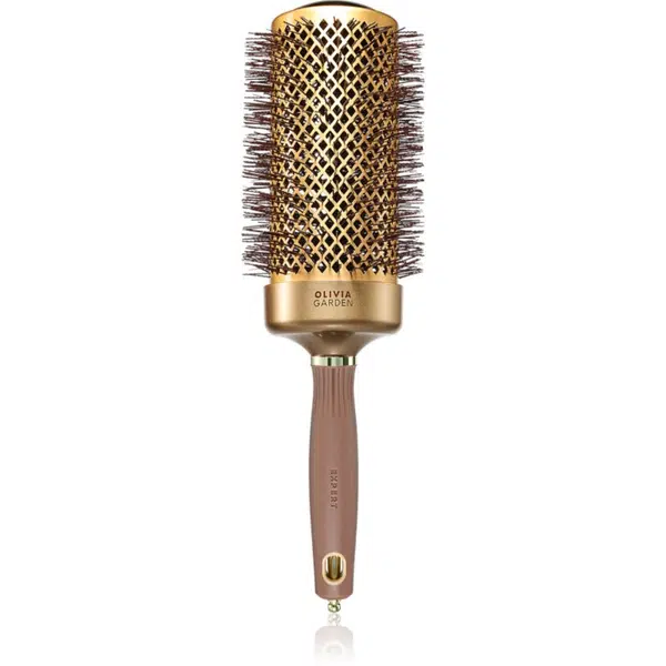 Olivia Garden Expert Blowout Speed Gold&Brown kulatý kartáč na vlasy 65mm 1 ks