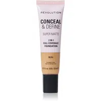 Makeup Revolution Conceal & Define matující make-up odstín F9.7W 23 ml