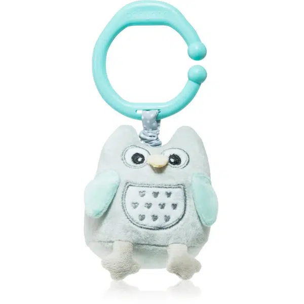 BabyOno Have Fun Musical Toy for Children kontrastní závěsná hračka s melodií Owl Sofia Blue 1 ks