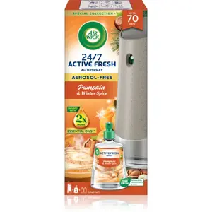 Air Wick Active Fresh Pumpkin & Winter Spice automatický osvěžovač vzduchu s náplní 228 ml
