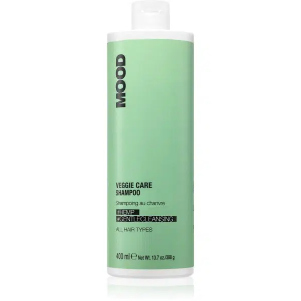 MOOD Veggie Care šampon s konopným olejem pro všechny typy vlasů 400 ml