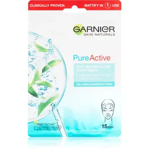 Garnier Pure Active plátýnková maska s čisticím efektem 28 g