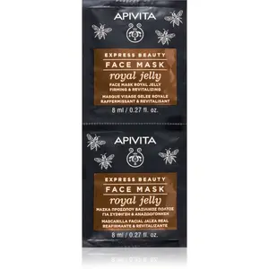 Apivita Express Beauty Anti-aging Face Mask Royal Jelly revitalizační pleťová maska se zpevňujícím účinkem 2x8 ml