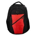 Praktický městský batoh Ilja, černá-červená