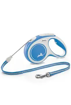 Vodítko Flexi Comfort M lanko 5m/20kg modrá