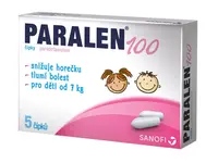 Paralen 100mg 5 čípků