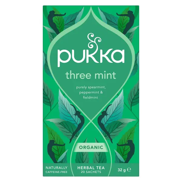 Pukka BIO Three Mint porcovaný čaj 20x1,6 g