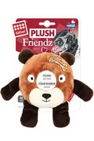 Hračka pes Gigwi Plush Friendz medvěd s gumenym kroužkem