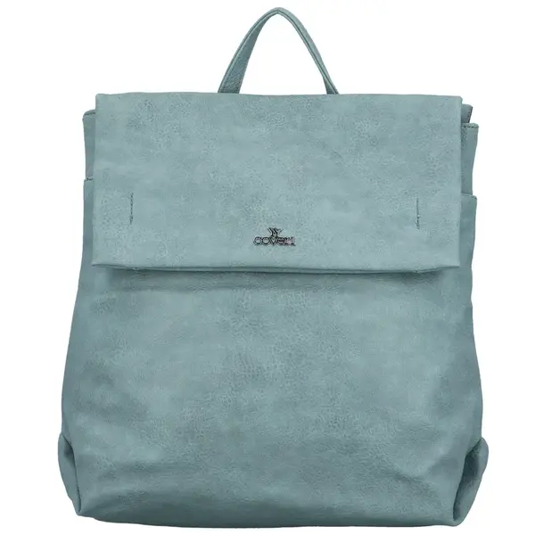 Trendy dámský koženkový kabelko-batoh Prokris, světle modrý