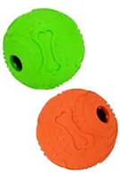 Hračka pes míč s otvorem na krmivo oranžová 6,5cm Trixie