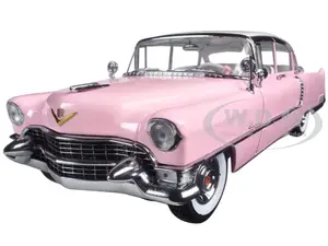 1955 Pink Cadillac Fleetwood Series 60 Special "Elvis Presley" 1/18 Diecast Model Car by Greenlight