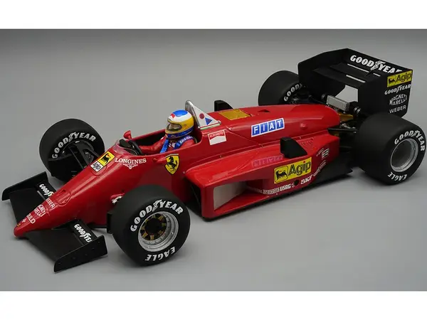 Ferrari 156-85 Michele Alboreto Formula One F1 "Press Version" (1985) with Driver "Mythos Series" Limited Edition to 30 pieces Worldwide 1/18 Model C