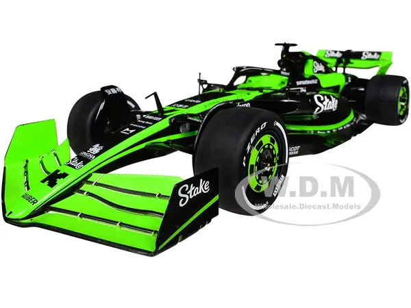 Kick Sauber C44 77 Valtteri Bottas "Stake F1 Team Kick Sauber" Formula One F1 World Championship (2024) "Competition" Series 1/18 Diecast Model Car b