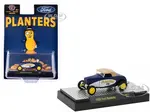 1932 Ford Roadster 06 Blue and White with Tan Soft Top "Planters Peanuts" Limited Edition to 2750 pieces Worldwide 1/64 Diecast Model Car by M2 Machi