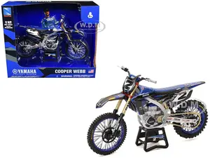 Yamaha YZ450F Motorcycle 2 Cooper Webb "Yamaha Factory Racing" 1/12 Diecast Model by New Ray