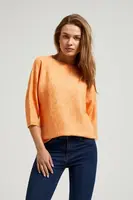 Marisse Women's Sweater Z-Sw-4512 Orange Mel