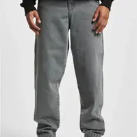 DEF Tapered Loose Fit Denim šedá sepraná