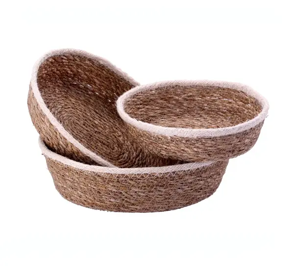 Toro Oválný košík z mořské trávy 3 ks