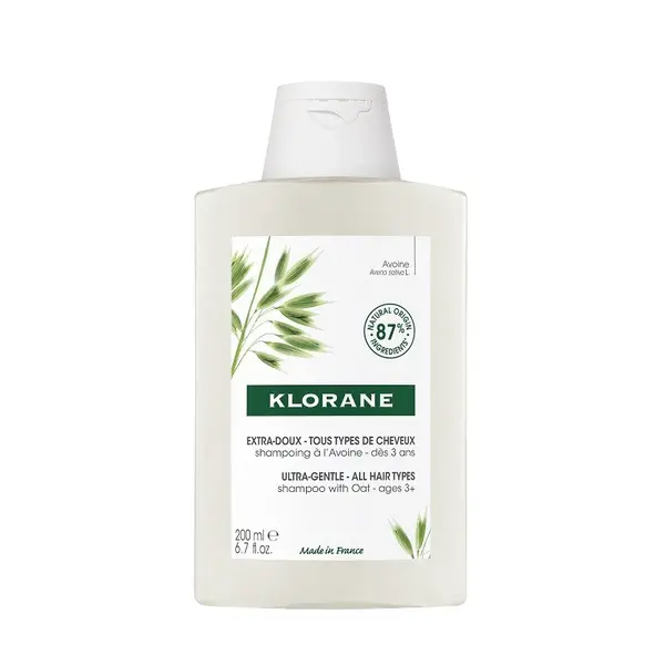 Klorane Jemný šampon pro všechny druhy vlasů Oves (Ultra Gentle Shampoo) 200 ml