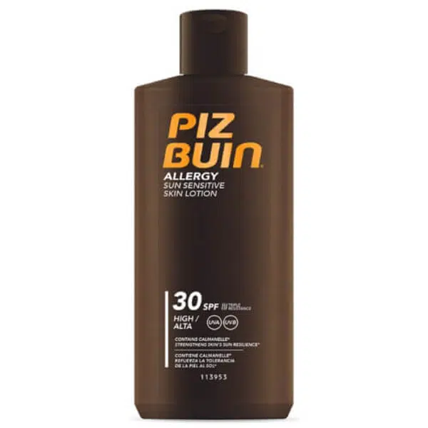 Piz Buin Mléko na opalování pro citlivou pokožku Allergy SPF 30 (Sun Sensitive Skin Lotion) 200 ml