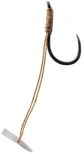 Korum navázané háčky quickstop hook hairs barbless 4 ks - velikost háčku 12